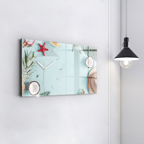 Horizontale Uhr mit motiv Sommer Komposition