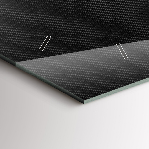 Horizontale Uhr Dunkles Abstraktes