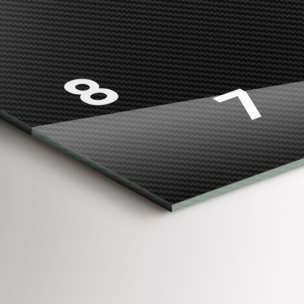 Horizontale Uhr Dunkles Abstraktes