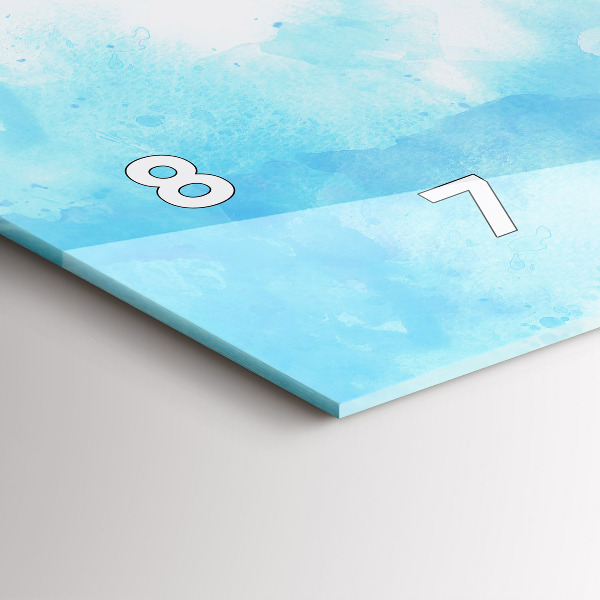 Horizontale Uhr Gemalte Flecken