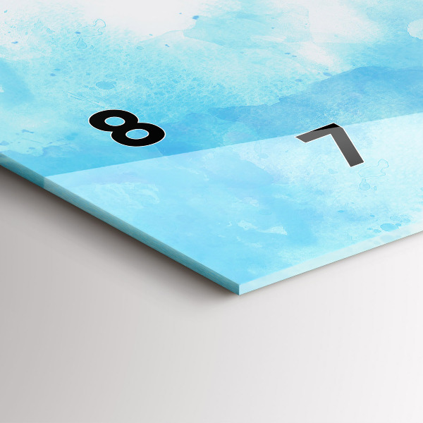 Horizontale Uhr Gemalte Flecken