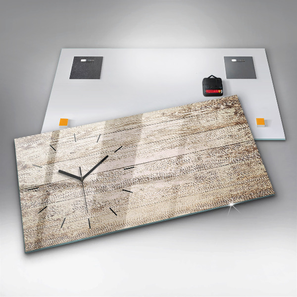 Horizontale Uhr Holztafeln