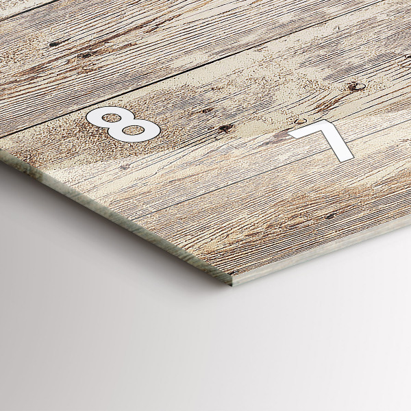 Horizontale Uhr Holztafeln