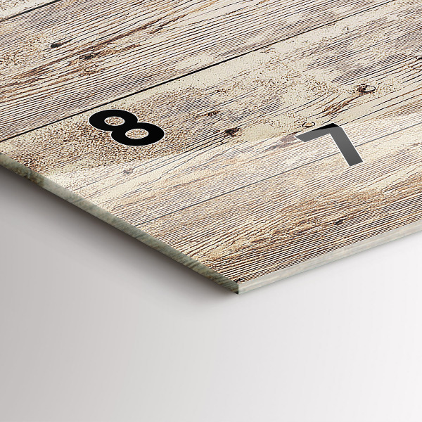 Horizontale Uhr Holztafeln