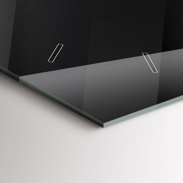 Horizontale Uhr Dunkles Wandmuster