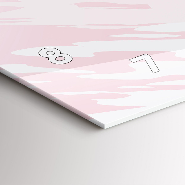 Horizontale Uhr mit motiv Pastell Abstraktion