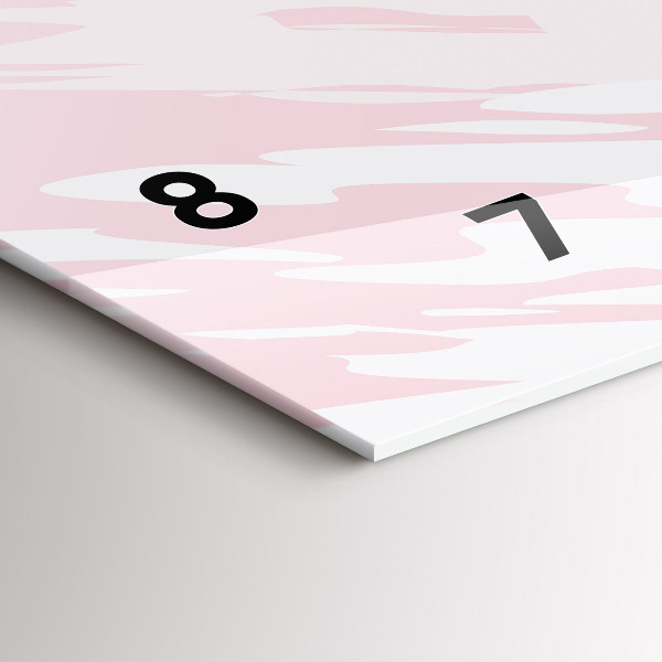 Horizontale Uhr mit motiv Pastell Abstraktion