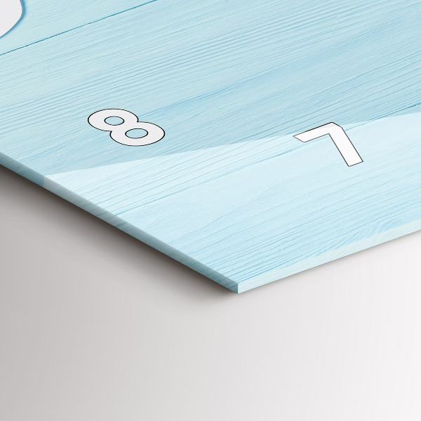 Horizontale Uhr Kindertafel