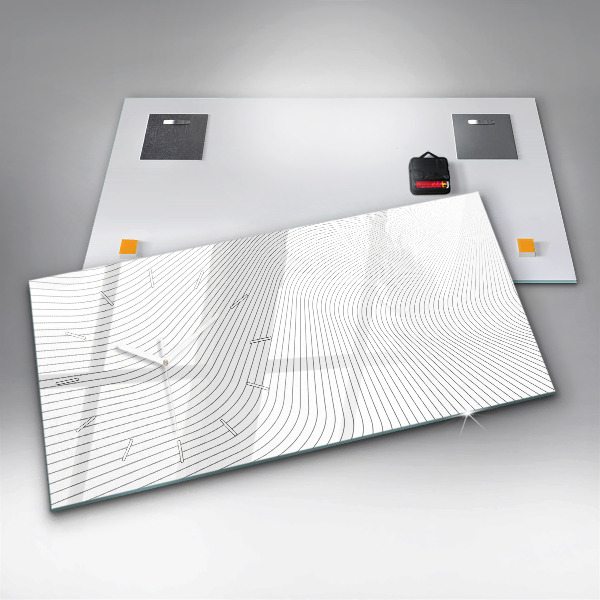 Horizontale Uhr Linien abstrakt