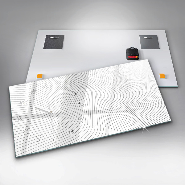 Horizontale Uhr Linien abstrakt