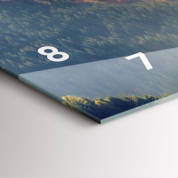 Horizontale Uhr Berglandschaft