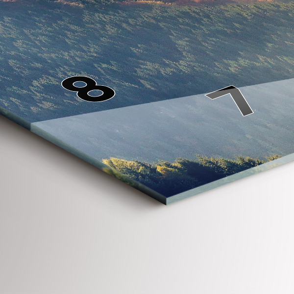 Horizontale Uhr Berglandschaft