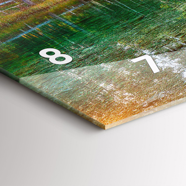 Horizontale Uhr Fluss Berge Landschaft