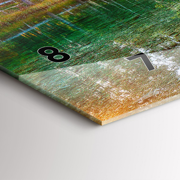 Horizontale Uhr Fluss Berge Landschaft