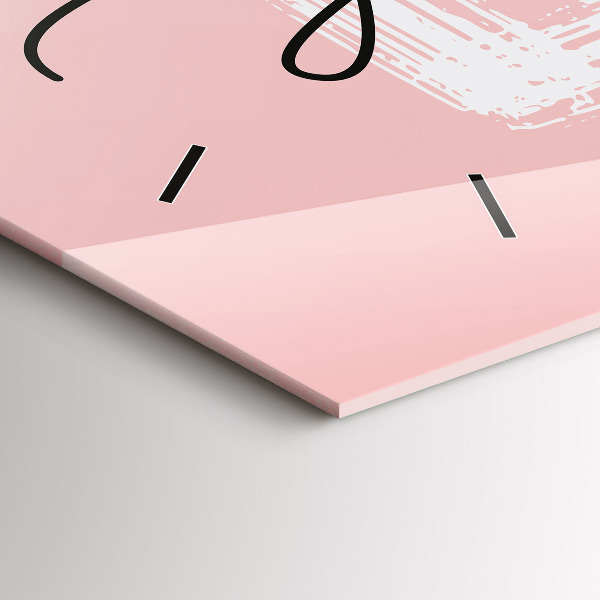 Horizontale Uhr mit motiv Liebe dich selbst Inschrift