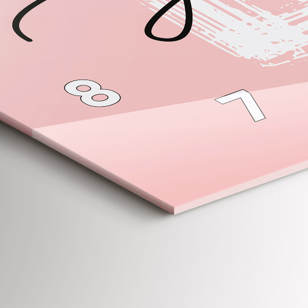 Horizontale Uhr mit motiv Liebe dich selbst Inschrift