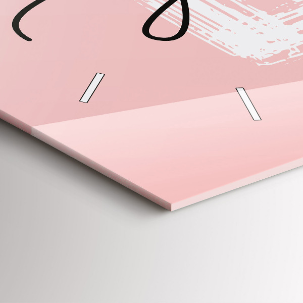 Horizontale Uhr mit motiv Liebe dich selbst Inschrift