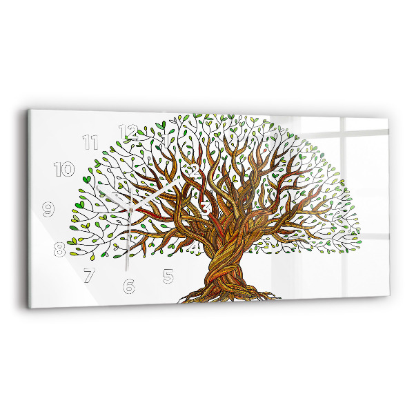 Horizontale Uhr Baumwurzeln