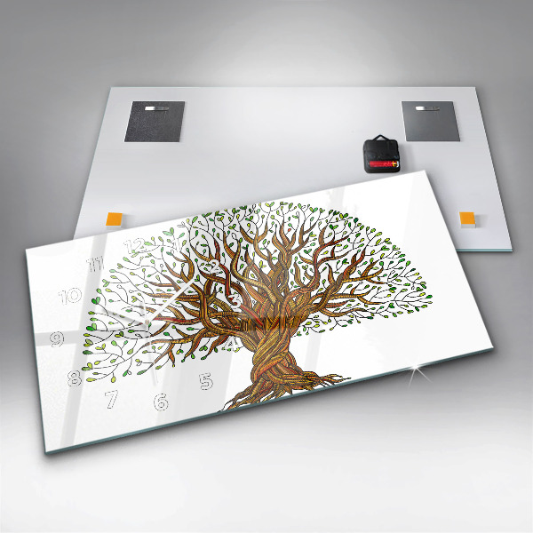 Horizontale Uhr Baumwurzeln