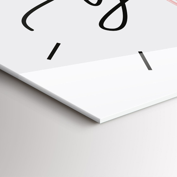 Horizontale Uhr Inschrift Sei du selbst