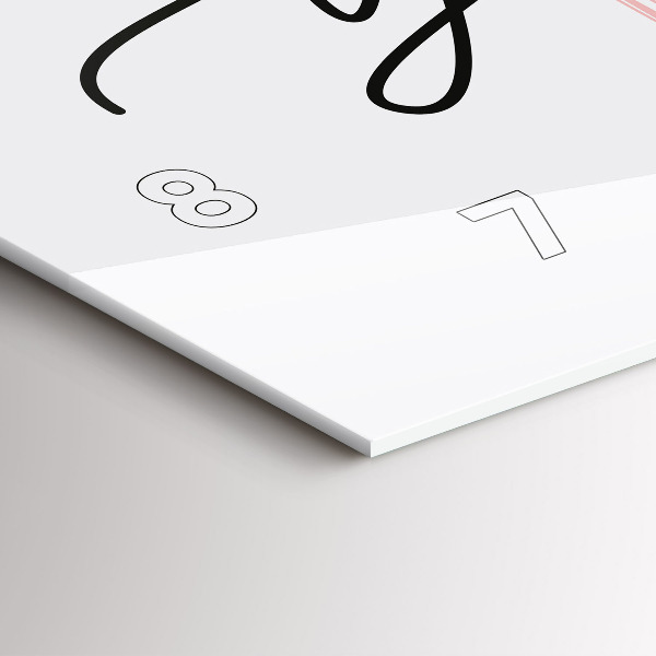 Horizontale Uhr Inschrift Sei du selbst