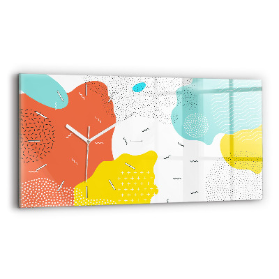 Horizontale Uhr mit motiv POP abstrakt