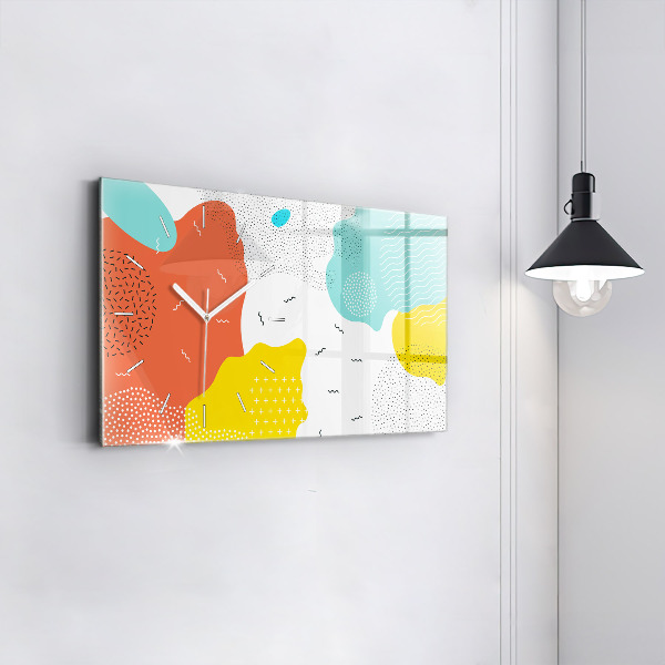 Horizontale Uhr mit motiv POP abstrakt