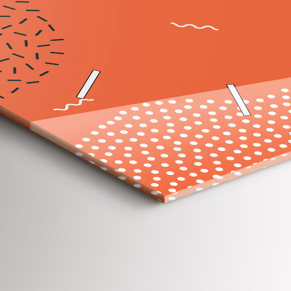 Horizontale Uhr mit motiv POP abstrakt