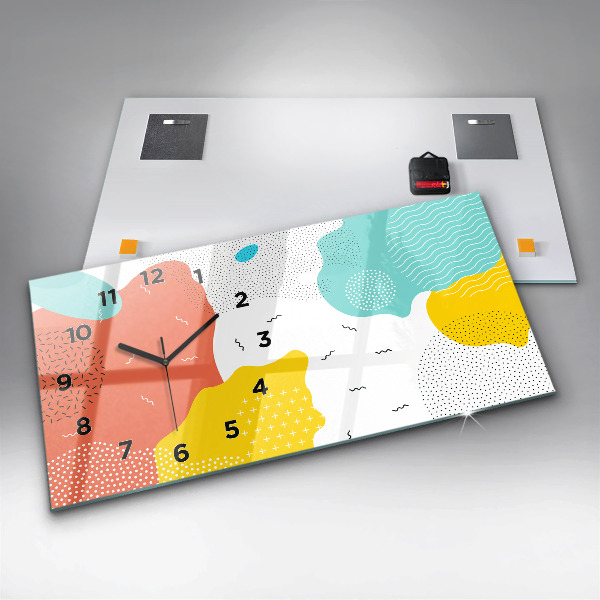 Horizontale Uhr mit motiv POP abstrakt