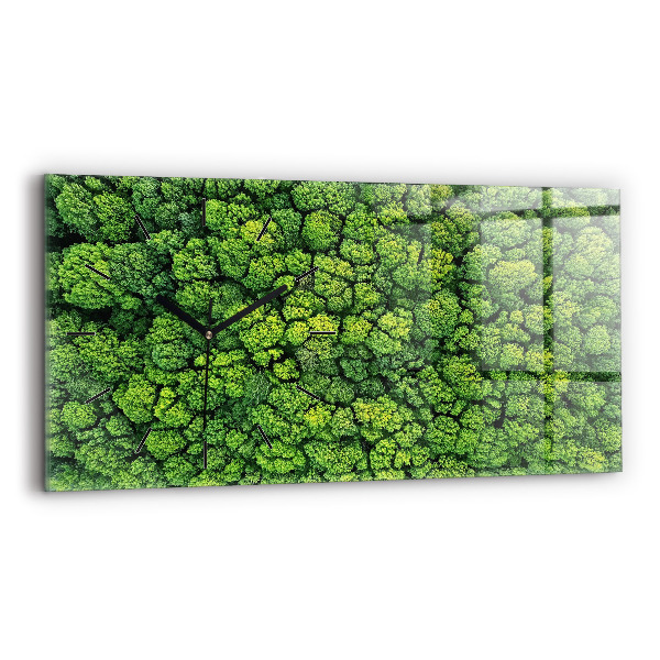 Horizontale Uhr Wald aus der Vogelperspektive