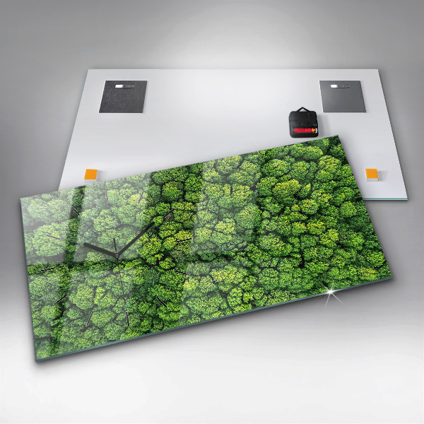 Horizontale Uhr Wald aus der Vogelperspektive