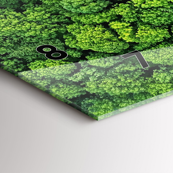 Horizontale Uhr Wald aus der Vogelperspektive