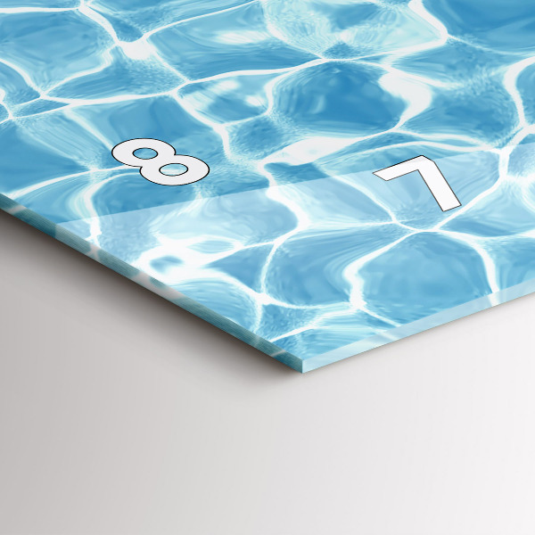 Horizontale Uhr mit motiv Aufblasbare Flamingos