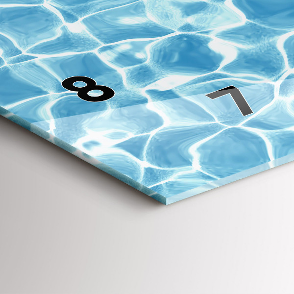 Horizontale Uhr mit motiv Aufblasbare Flamingos