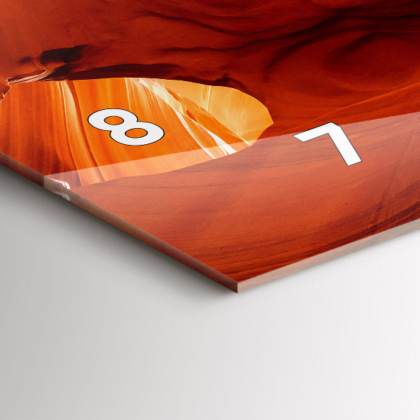 Horizontale Uhr Schlucht