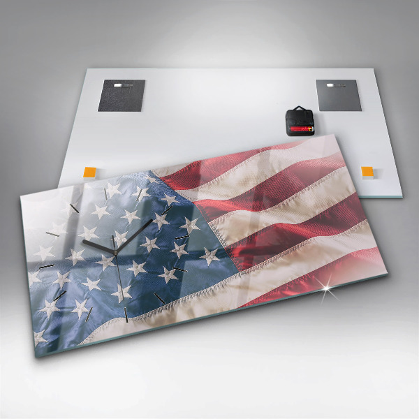 Horizontale Uhr Amerikanische Flagge