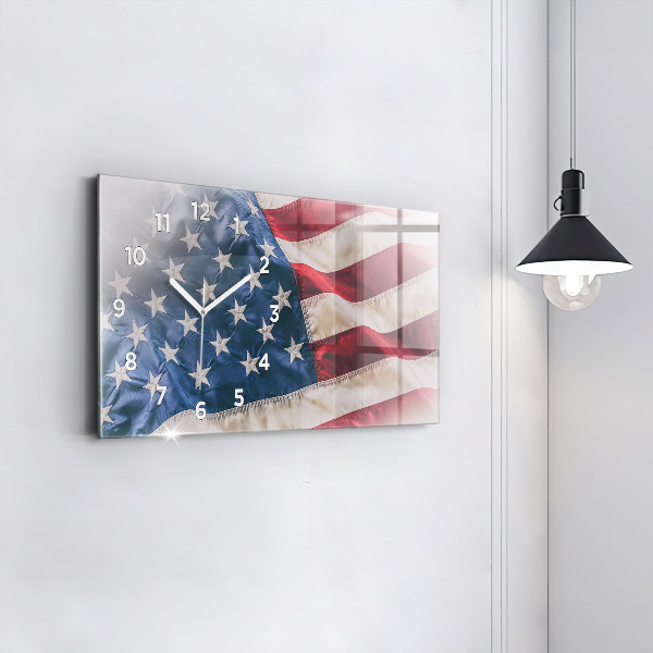 Horizontale Uhr Amerikanische Flagge