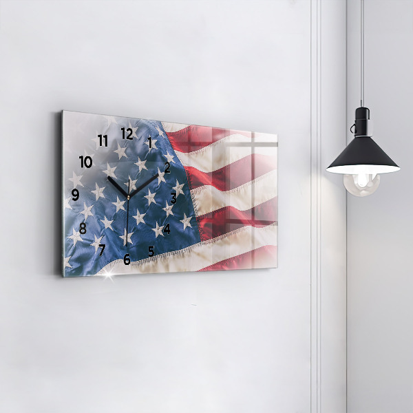 Horizontale Uhr Amerikanische Flagge