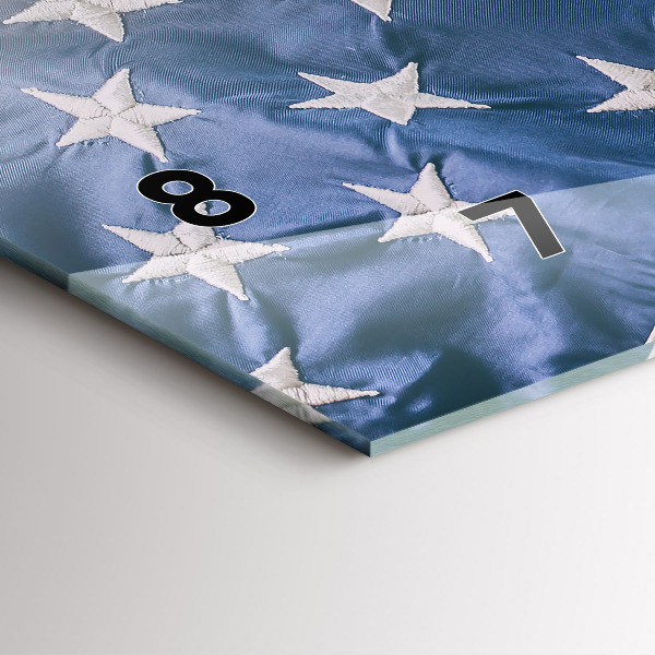 Horizontale Uhr Amerikanische Flagge