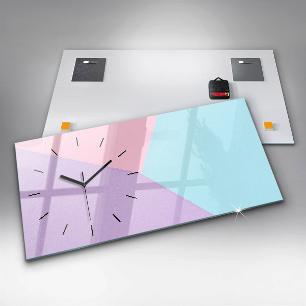 Horizontale Uhr mit motiv Pastellfarbenes Muster