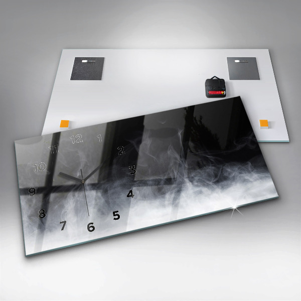 Horizontale Uhr Rauch