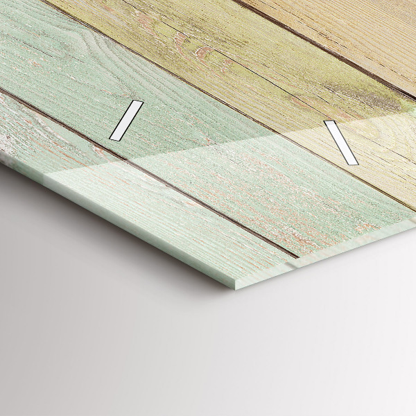 Horizontale Uhr Farbige Tafeln