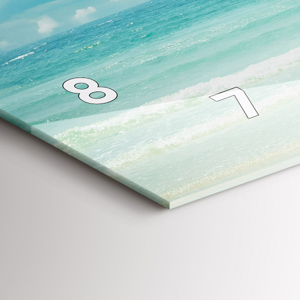 Horizontale Uhr Landschaft mit Meer