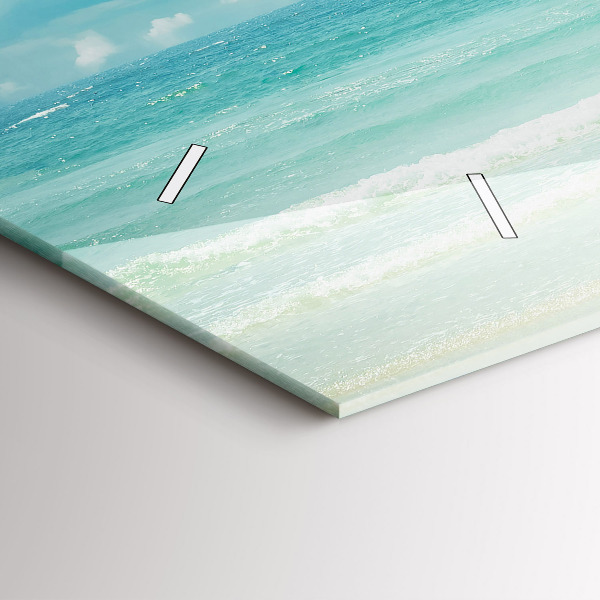 Horizontale Uhr Landschaft mit Meer