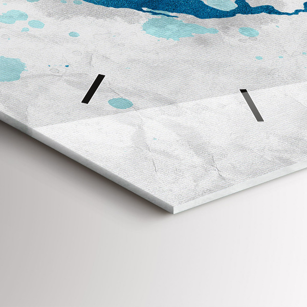 Horizontale Uhr Weltkarte