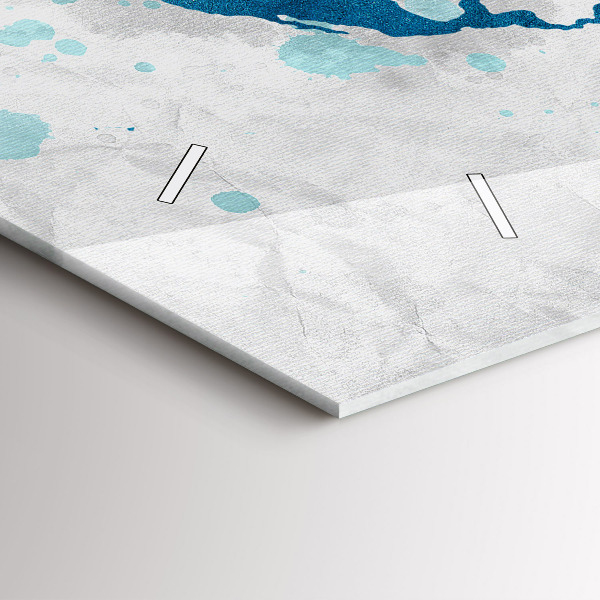 Horizontale Uhr Weltkarte