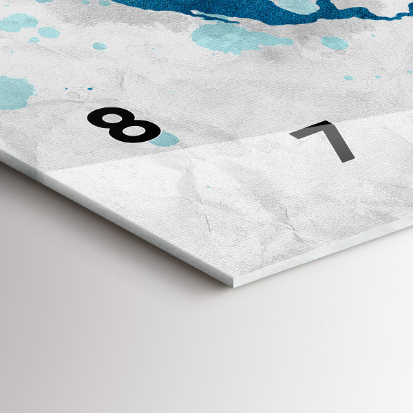 Horizontale Uhr Weltkarte