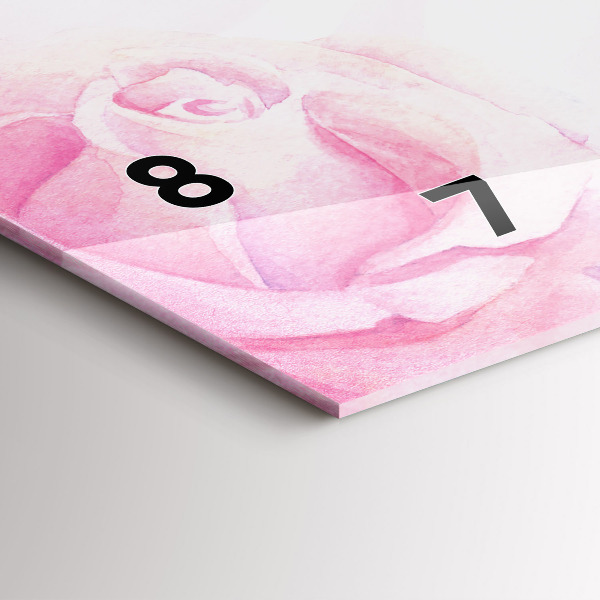 Horizontale Uhr mit motiv Abstrakte Rosen