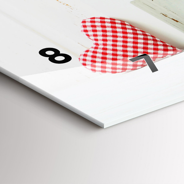 Horizontale Uhr Haus Inschrift