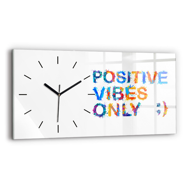 Horizontale Uhr Positives Zitat